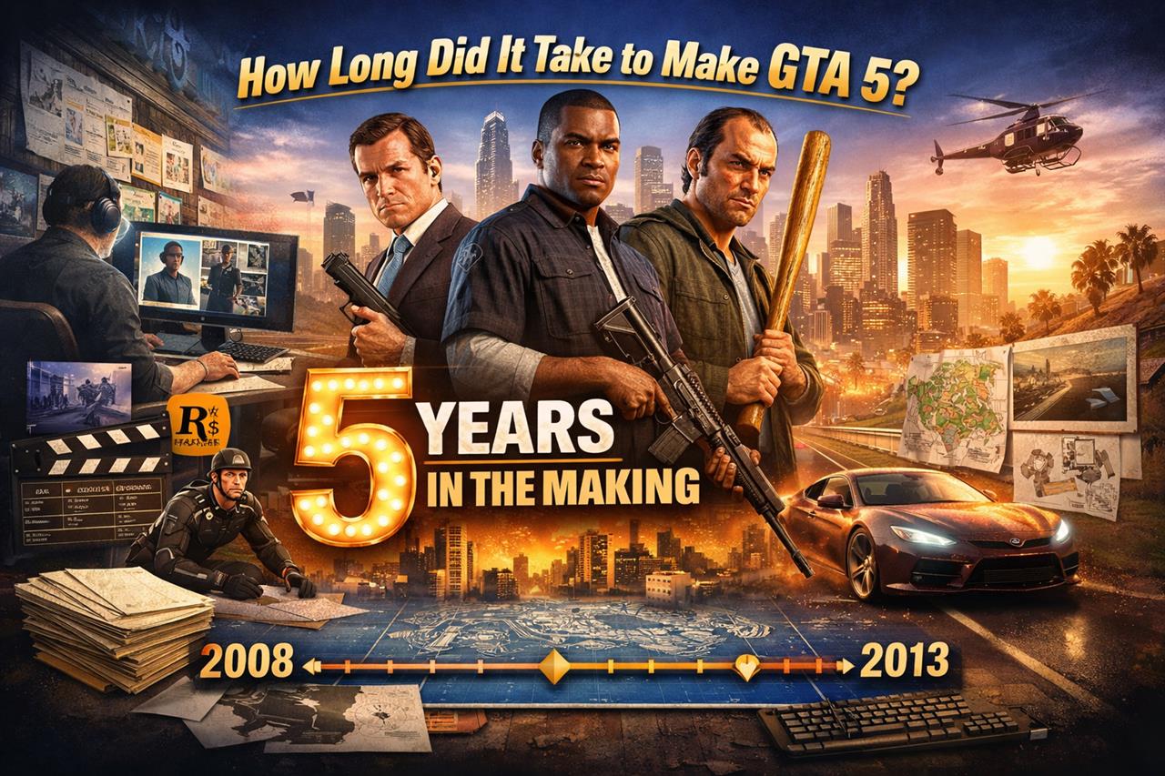 How long did it take to make gta 5?